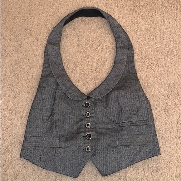 Charlotte Russe Tops - Charlotte Russe Gray Halter Vest Top - Size small